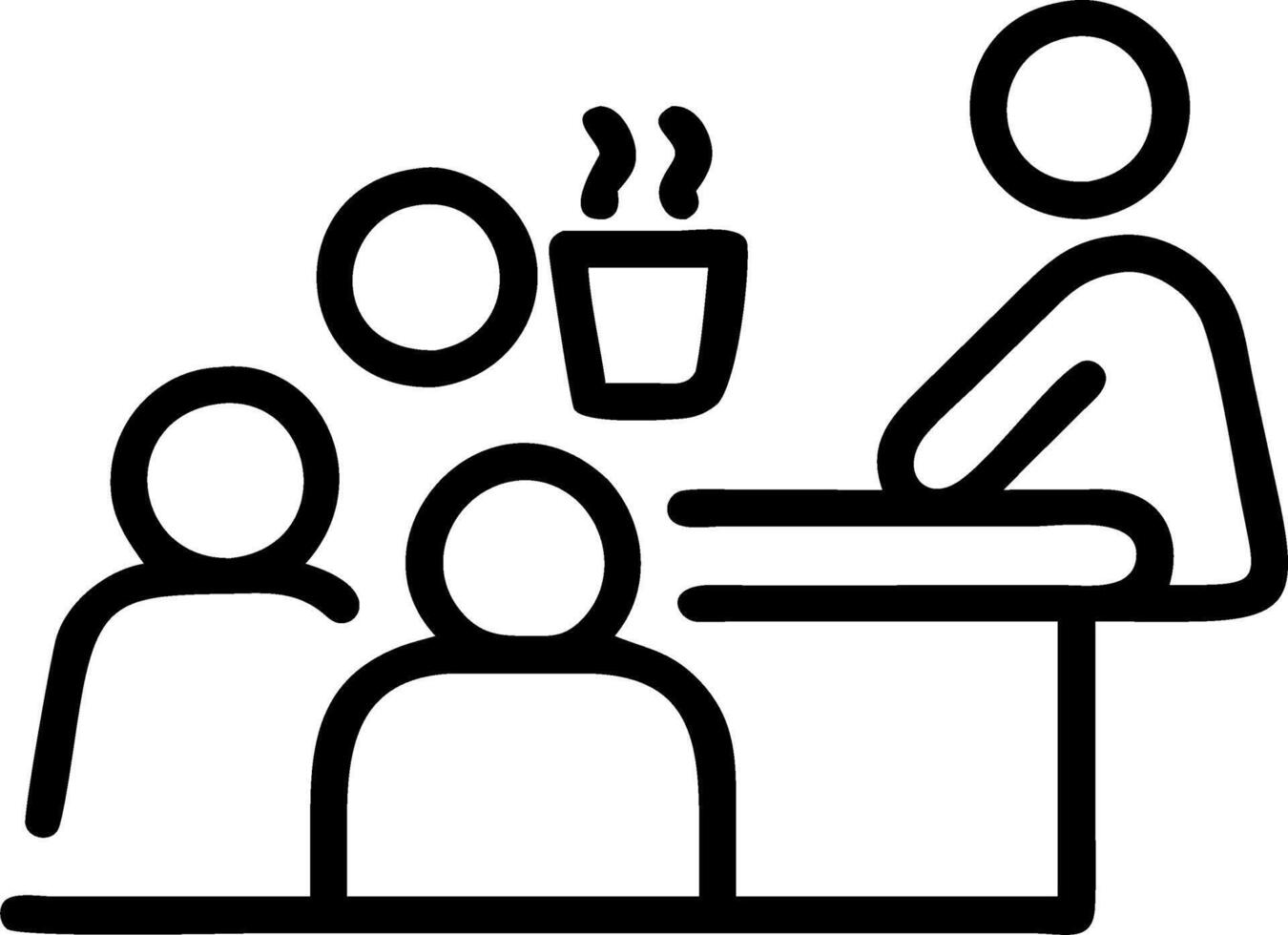 Business like Family Teamwork in the Kitchen with Soft Bokeh vector