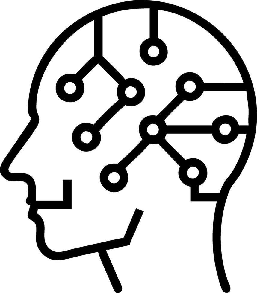 Abstract human face made of digital data over soft background vector