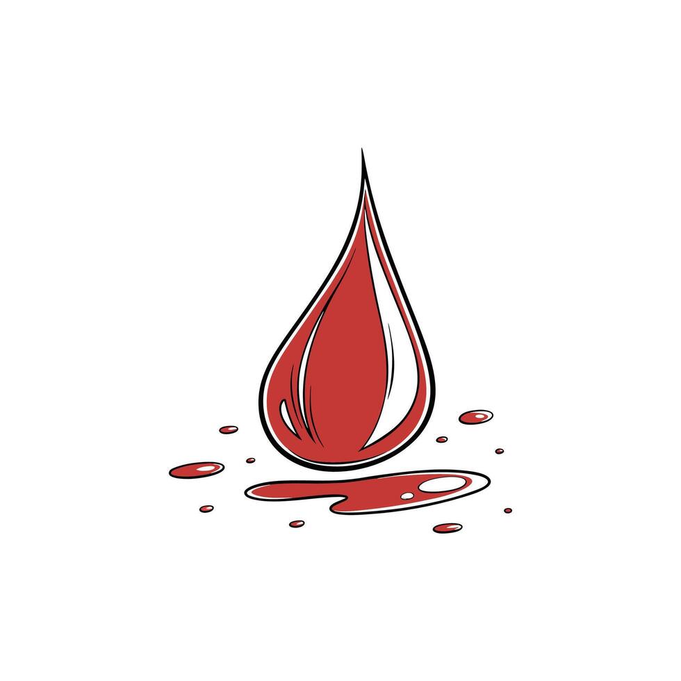 Isolated Blood Drop Illustration vector
