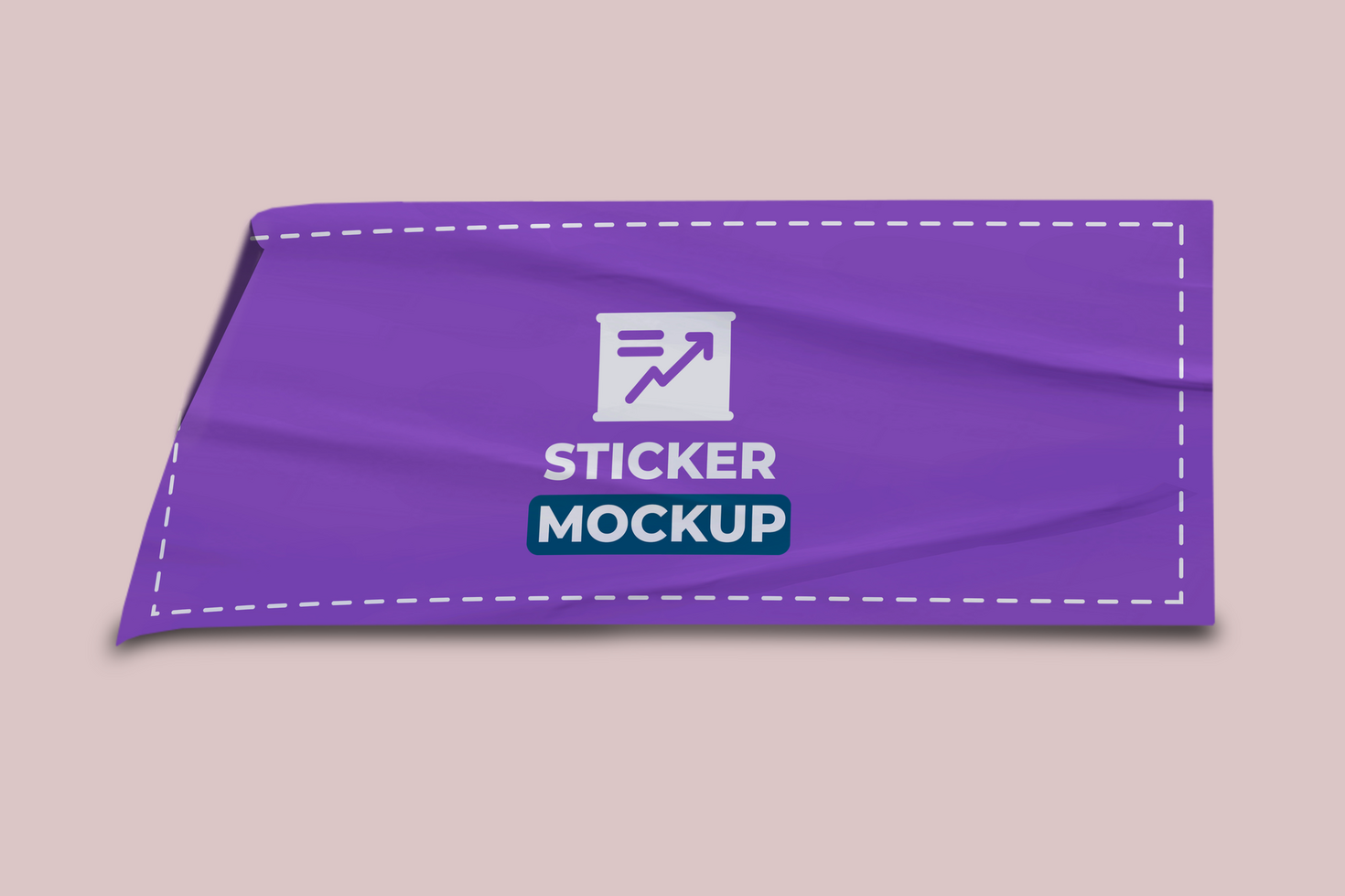 High-Quality Paper Textured Sticker Mockups Template psd