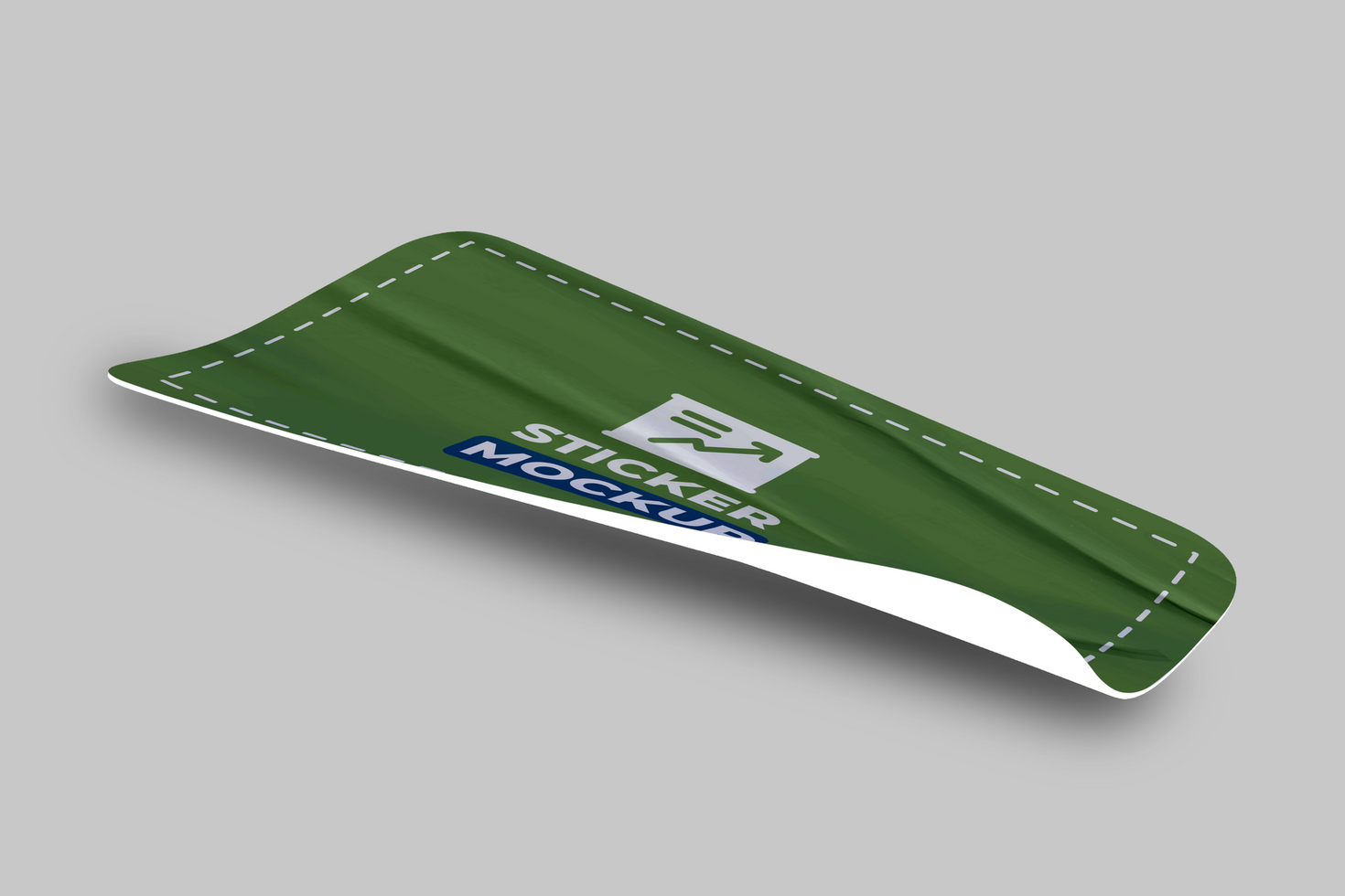 Glued Paper with Torn Edged Template for Sticker Mockups psd