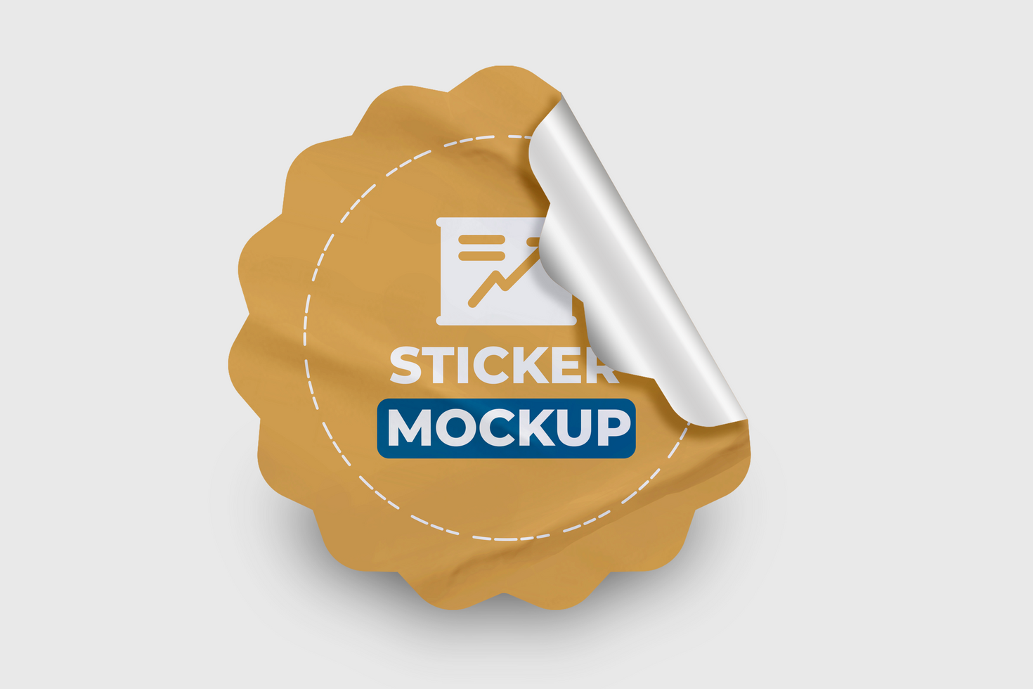 Creative Modern Paper Texture for Sticker Design Templates psd