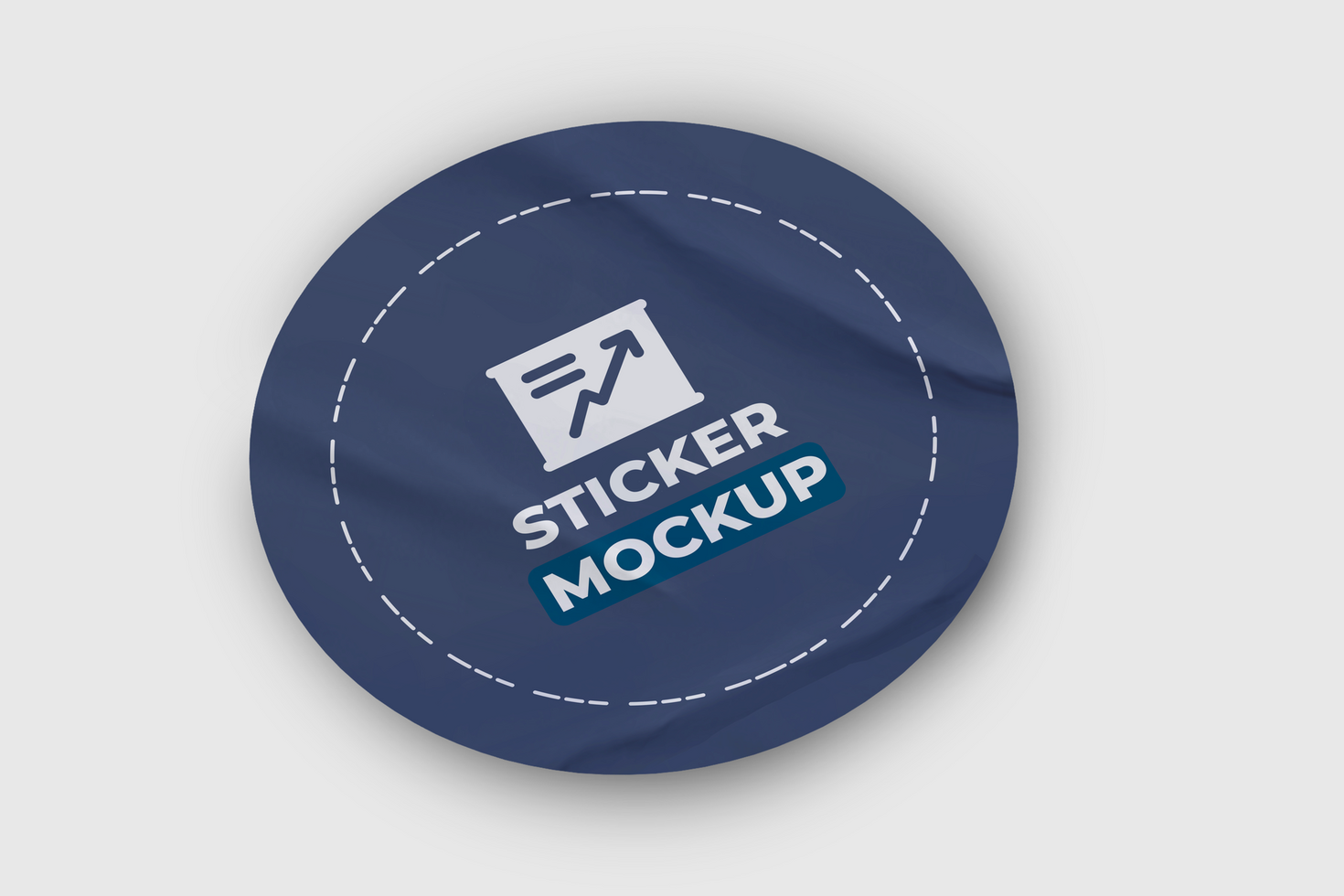 Realistic Blank Adhesive Paper Sticker Template Design psd