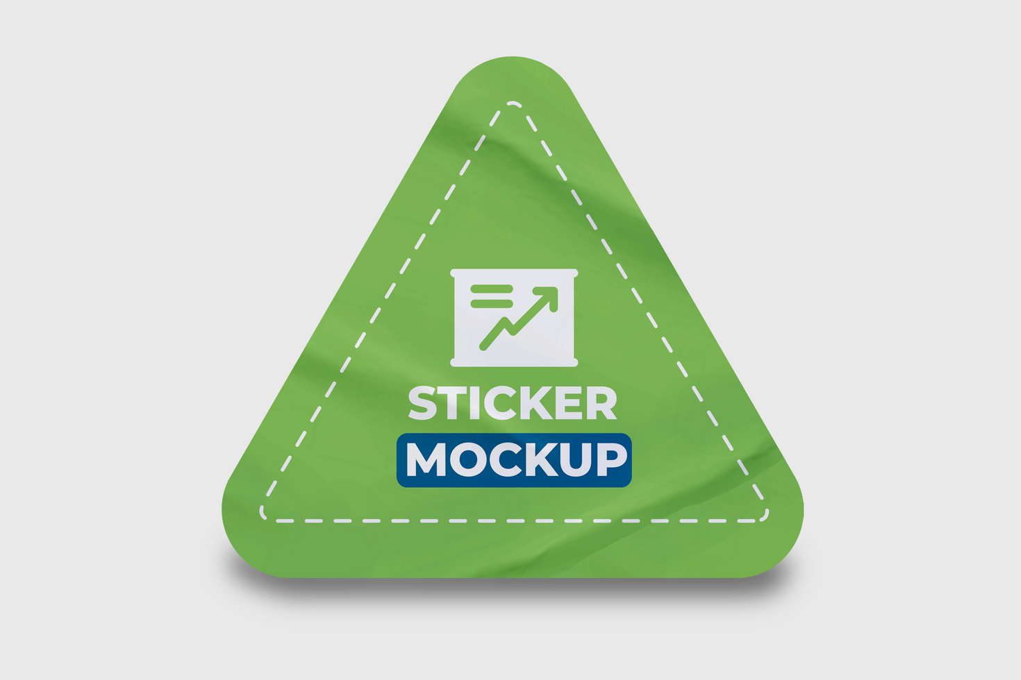 Paper Textured Template for Sticker Branding Mockups psd
