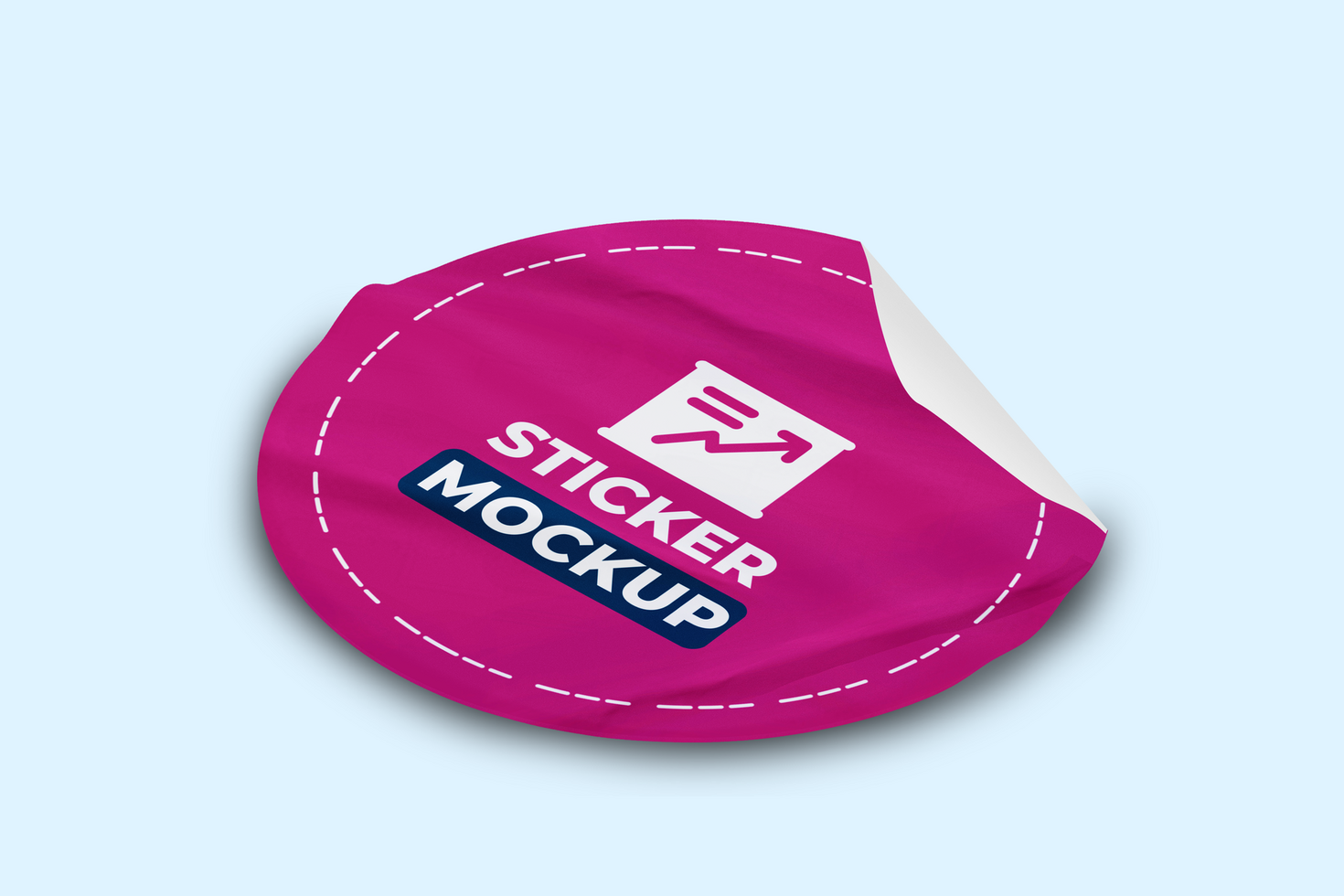Premium Sticker Mockup Designs for Your Brand Promotion psd