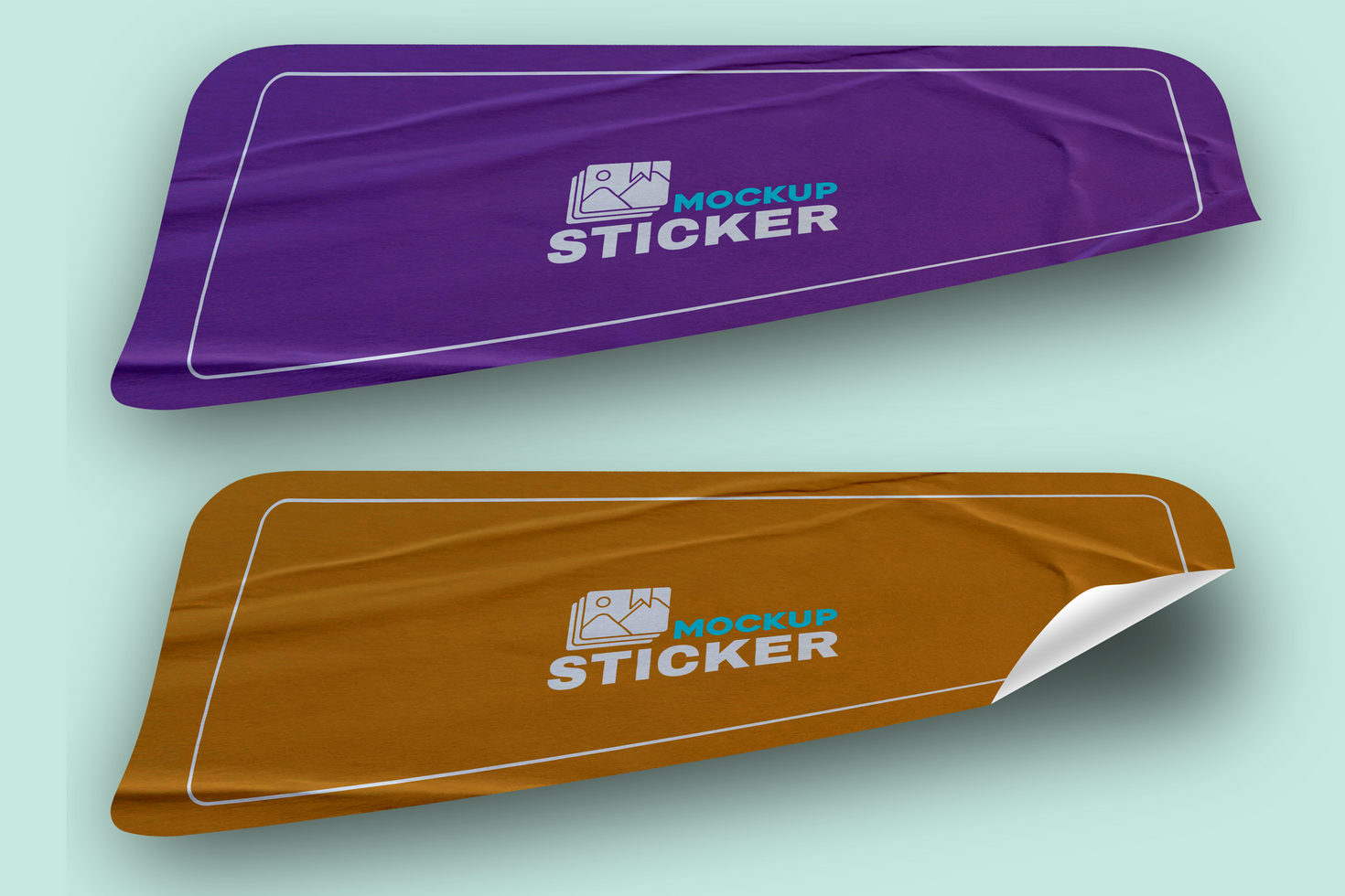 Minimal Sticker Mockups for Subtle Marketing Strategies psd