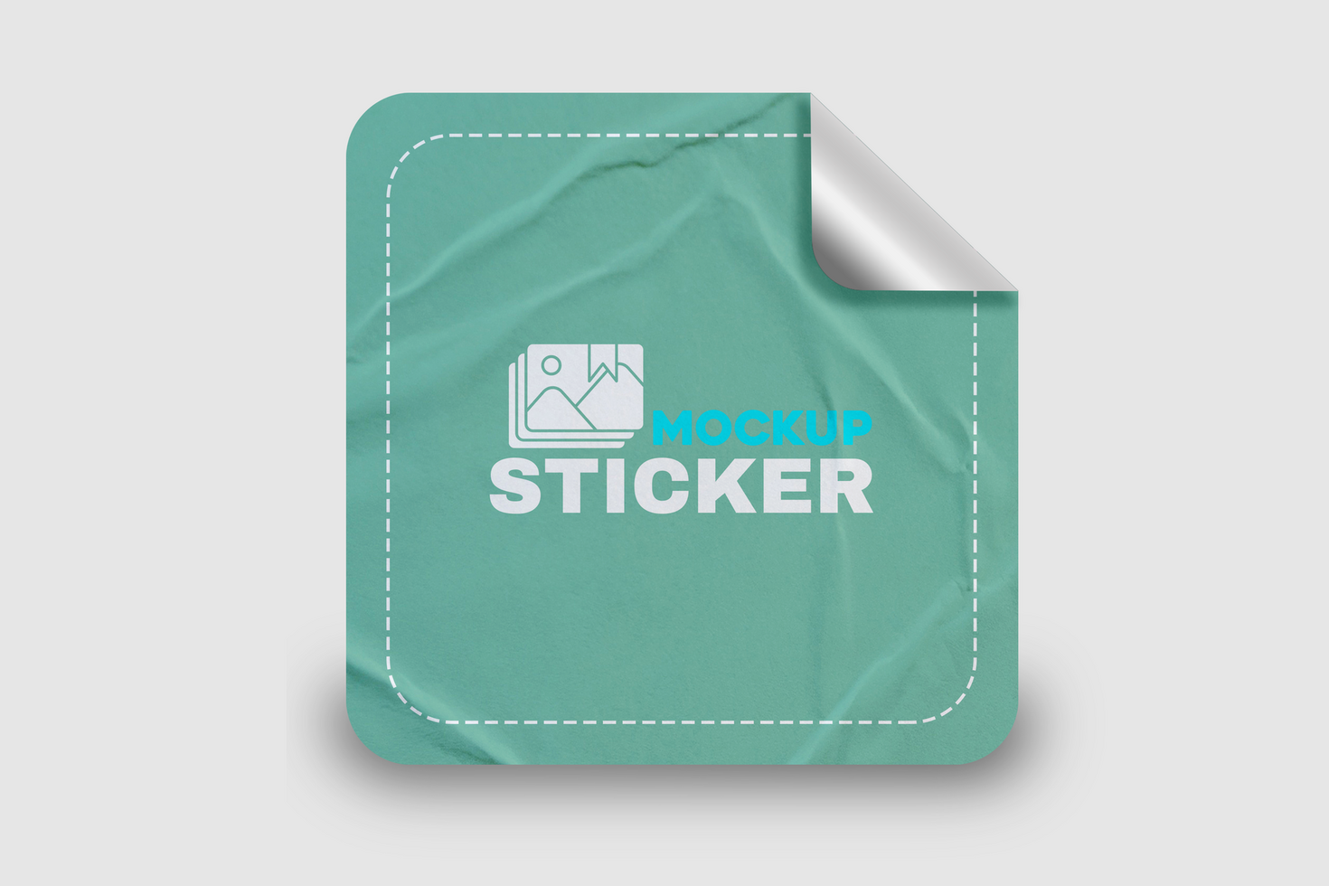 Glossy Sticker Mockups for Eye-Catching Results psd