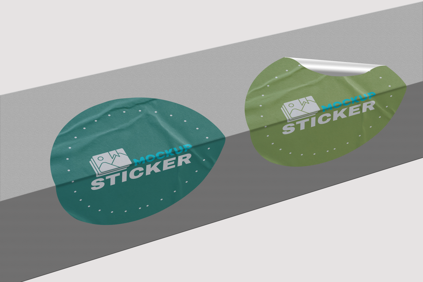 High-Resolution Sticker Mockups for Professional Results psd