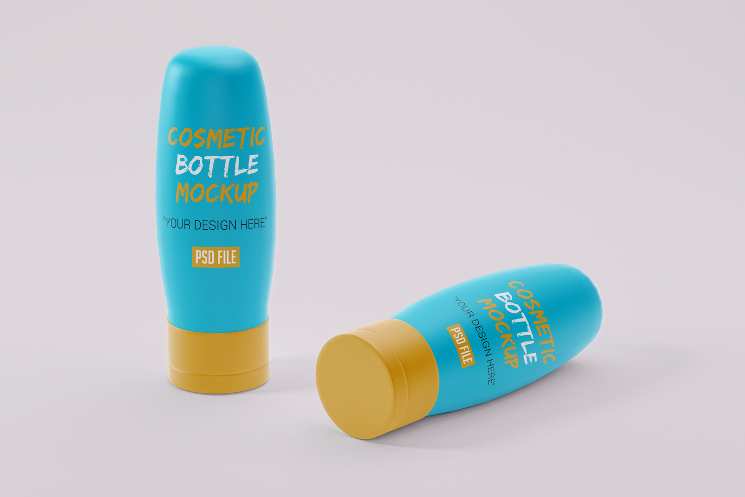 Cosmetic Bottle Branding Mockup psd