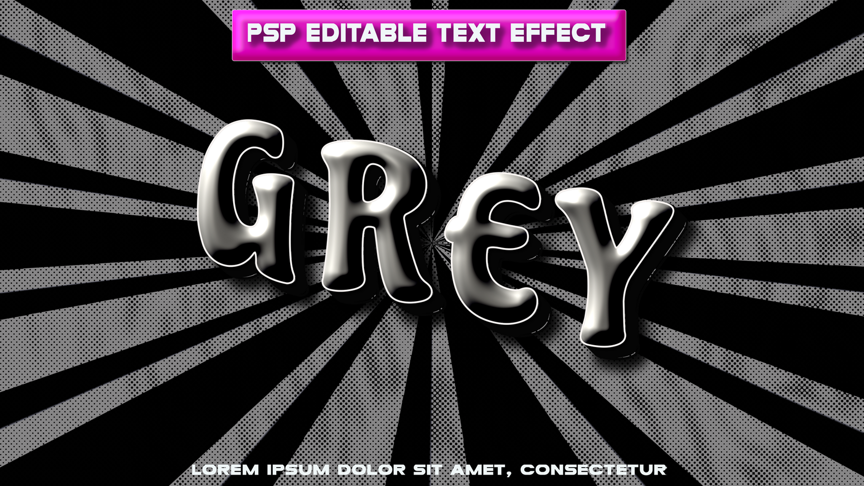 Grey 3d letters psd