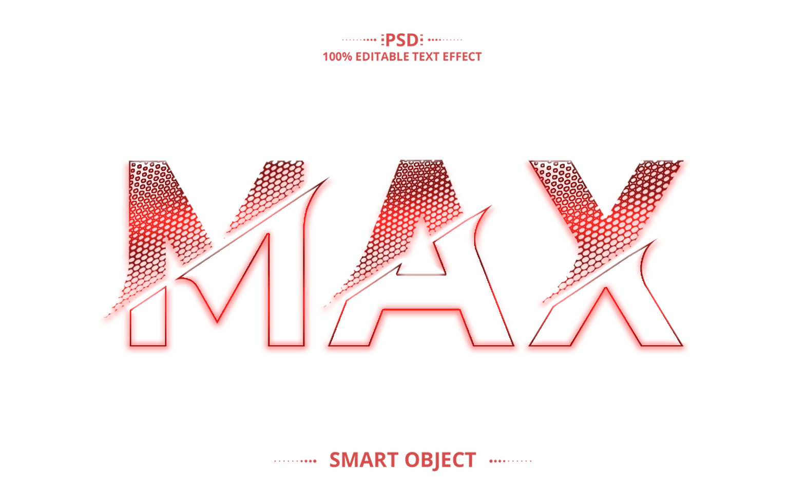 Max creative text effect design psd