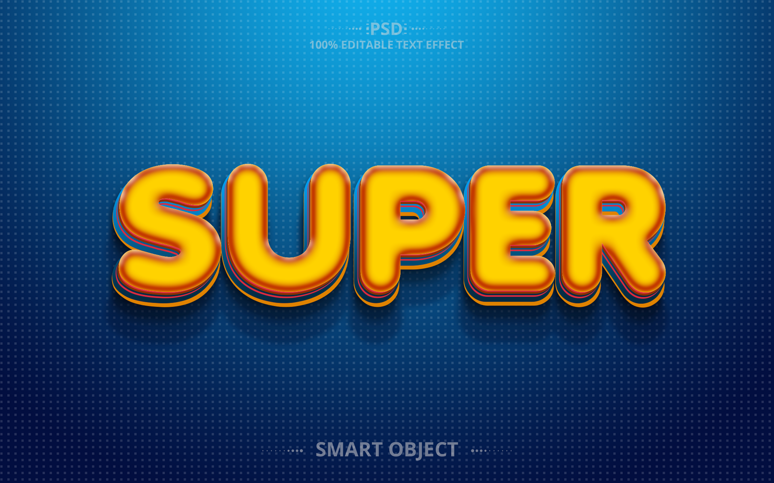 Super creative text effect design psd