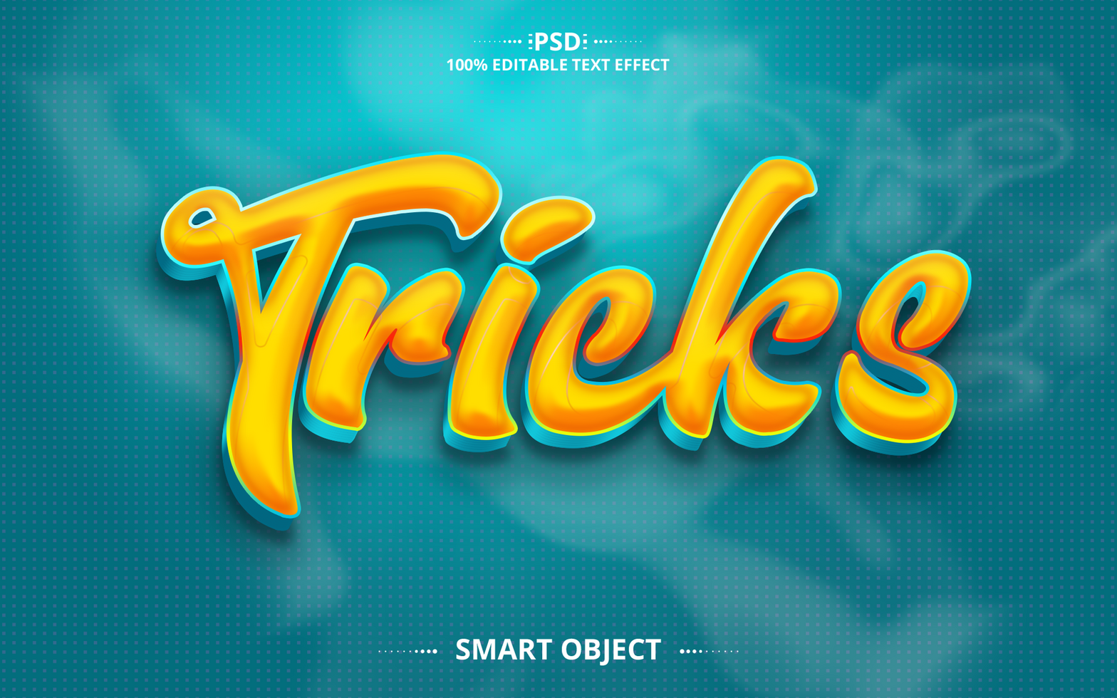 Tricks creative text effect design psd