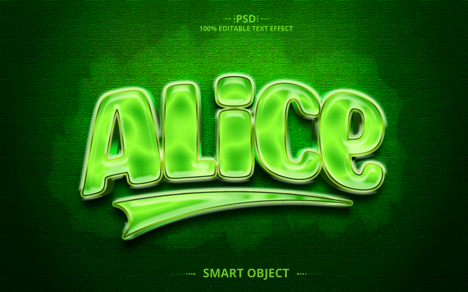 Alice Editable Text Effect Design psd