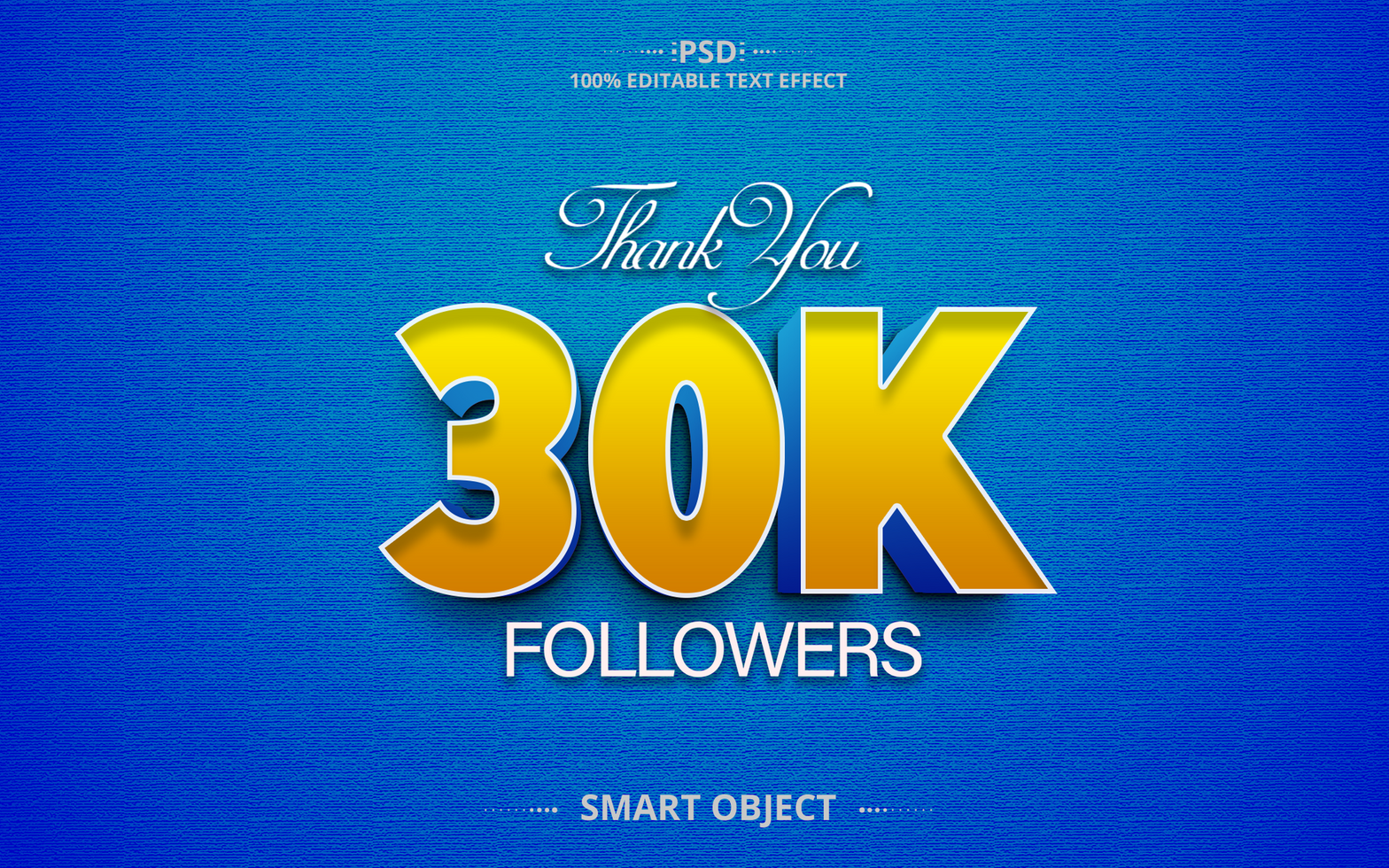 30k 3D creative text effect design psd