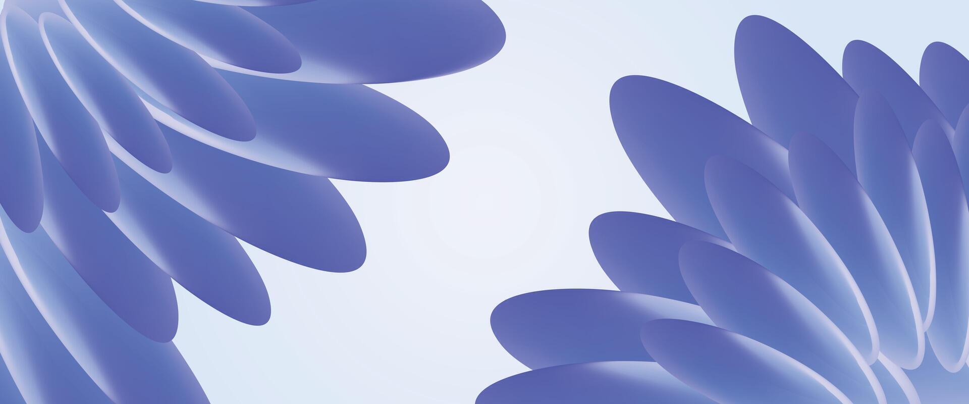 3d Blue abstract a minimal design on light background for design for brochure, poster, website, application, cover or social media. vector