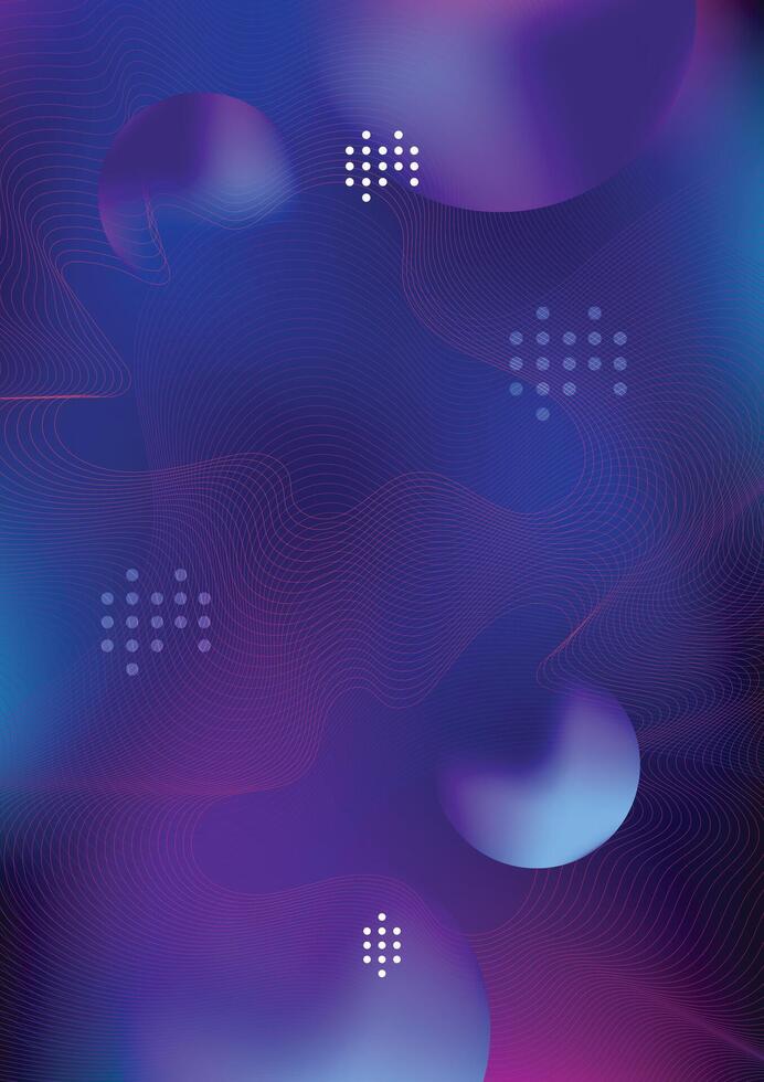 Electronoic Dance Music festival poster, dynamic wave patterns. Futuristic, Technology abstract background. vector