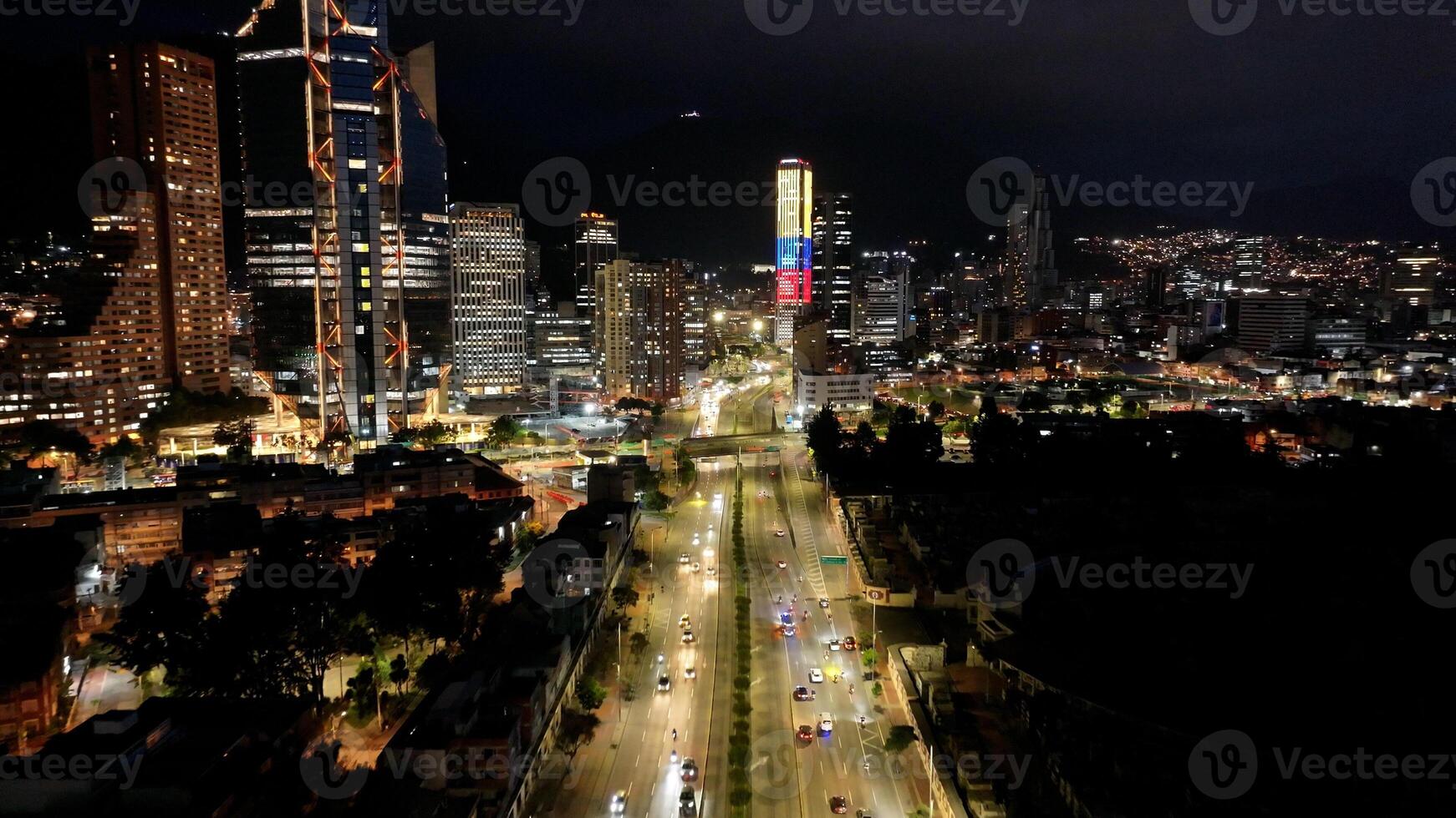 Outside Colpatria Tower at Bogota District Capital Colombia . Amazing Scenery. photo