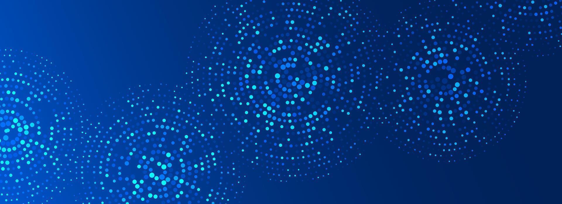 Digital technology pattern background. Glowing purple dotted circle wallpaper. Abstract dot round grid backdrop for business, science, healthcare, medicine, finance design. texture vector