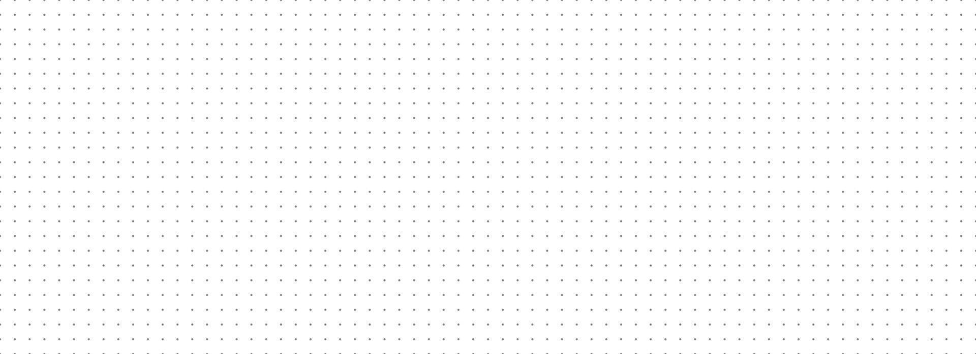 Journal planer page with dotted square grid. Simple square graph paper texture. Retro bullet notebook pattern background. Repeated school math sheet wallpaper. Journal note paper template vector