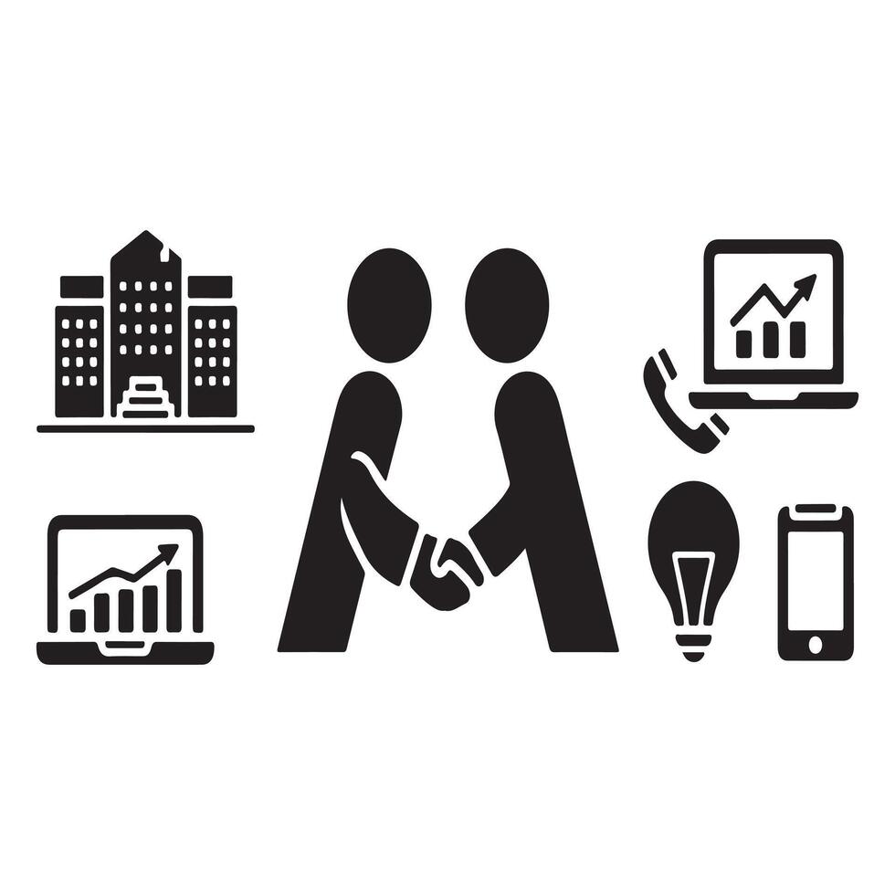 Business Partnership and Growth, Successful Collaboration vector