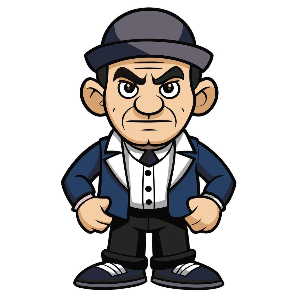 Gangster chicano clown vector
