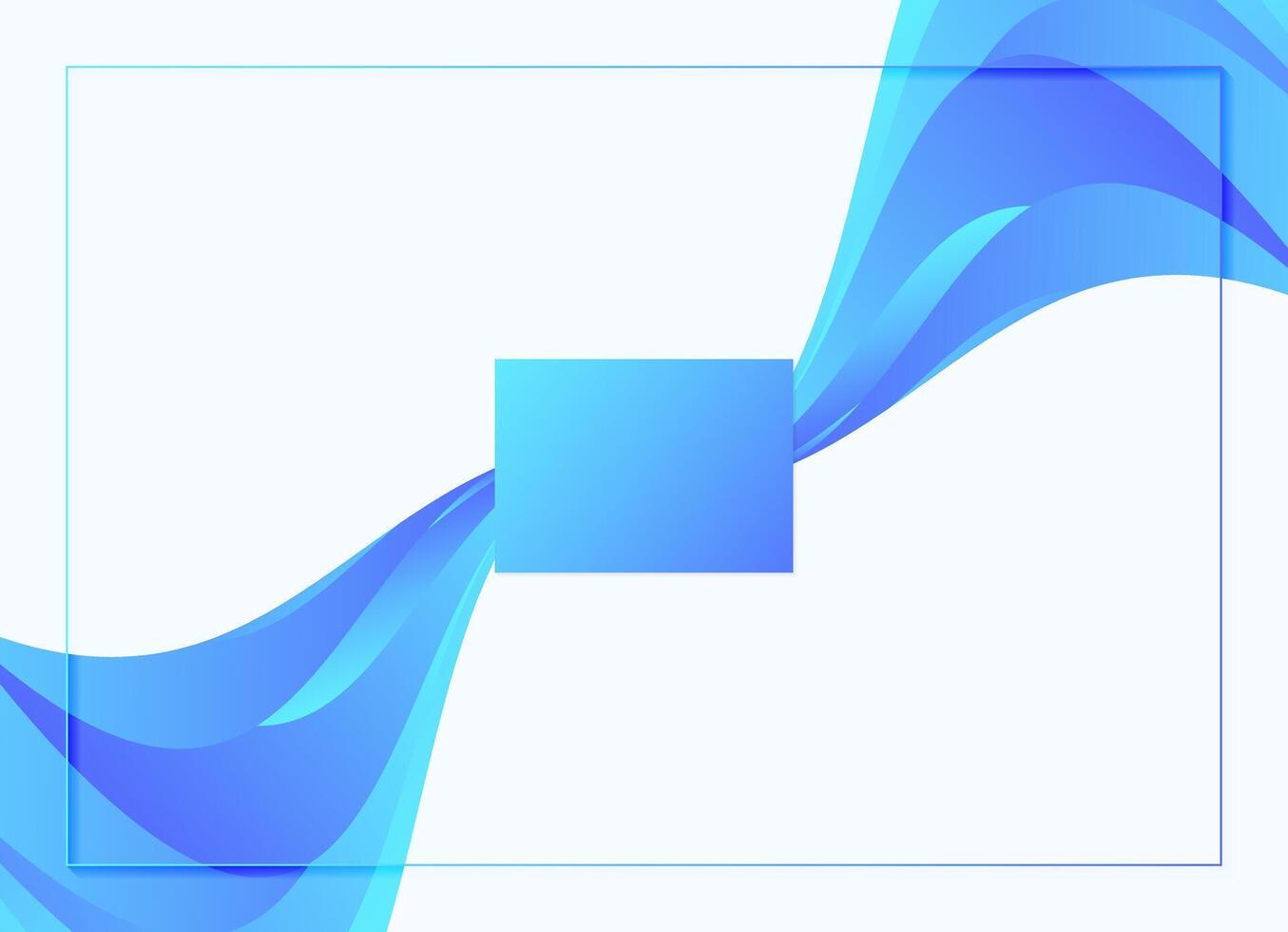 Modern abstract modern blue wave background vector