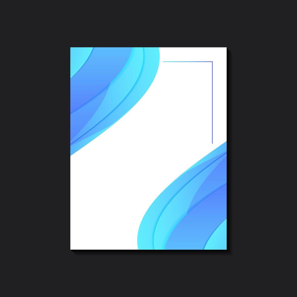 Bussines Abstract annual report brochure. vector
