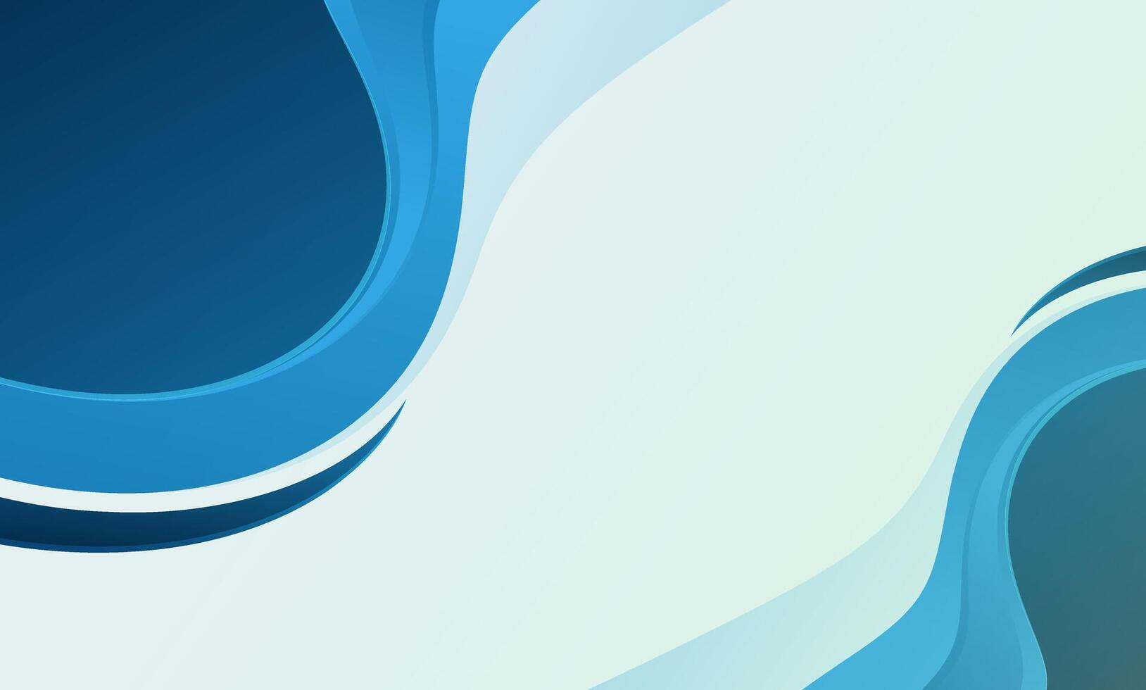 abstract modern blue wave background. vector