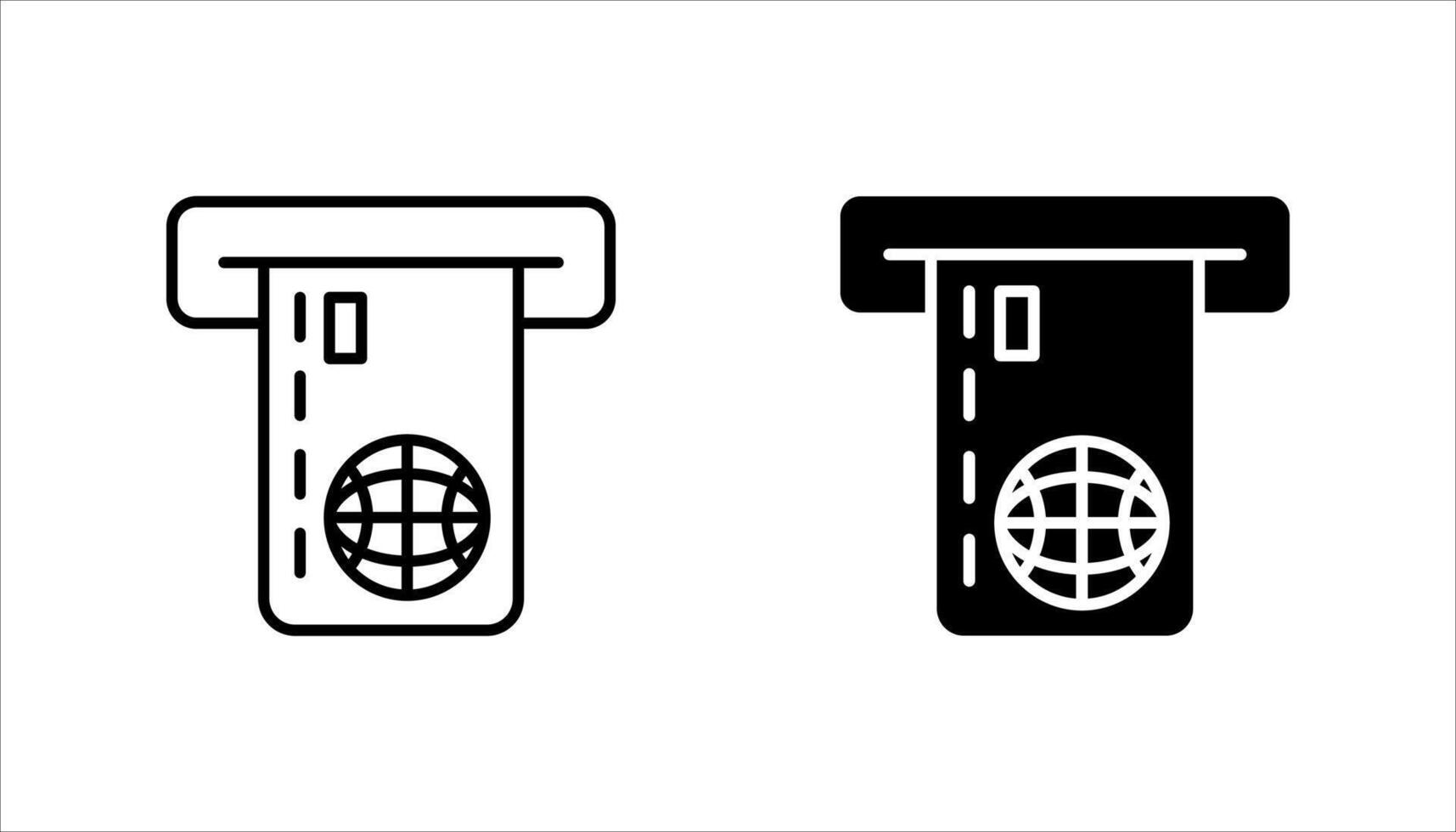 Credit Card Line Icon set vector