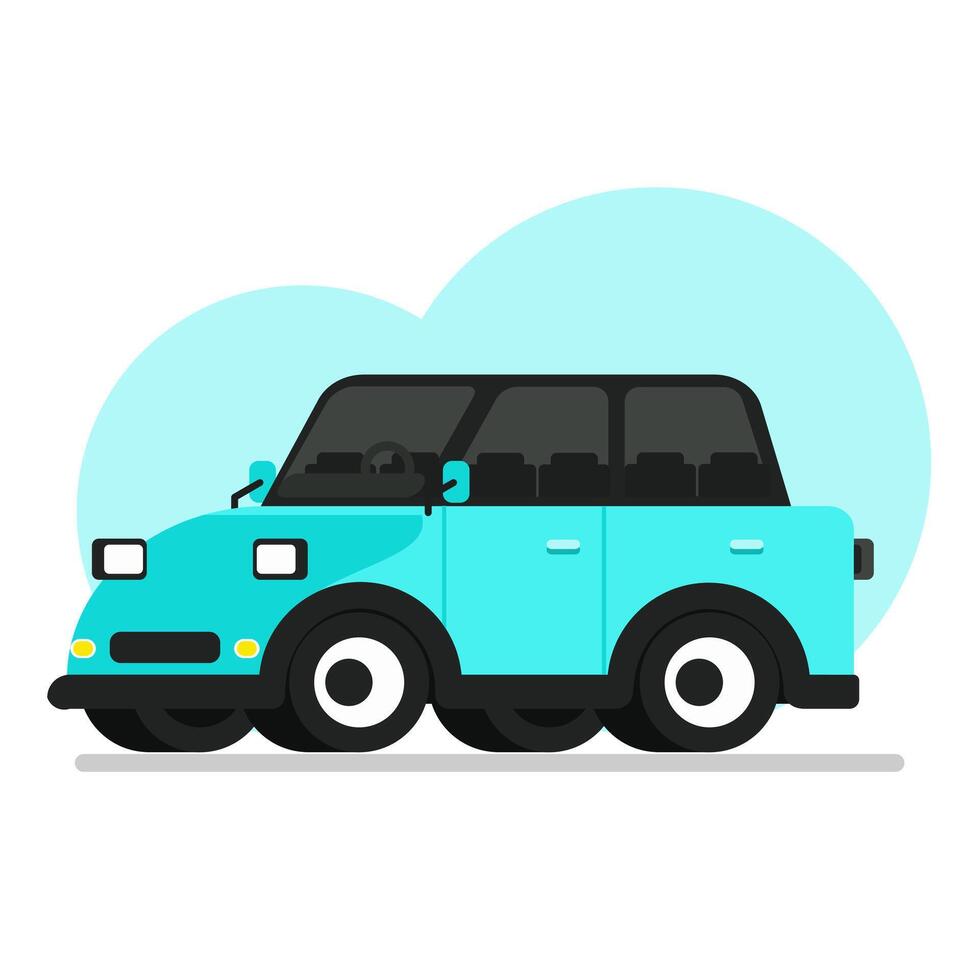 Car icon. Flat illustration of car icon for web design. vector