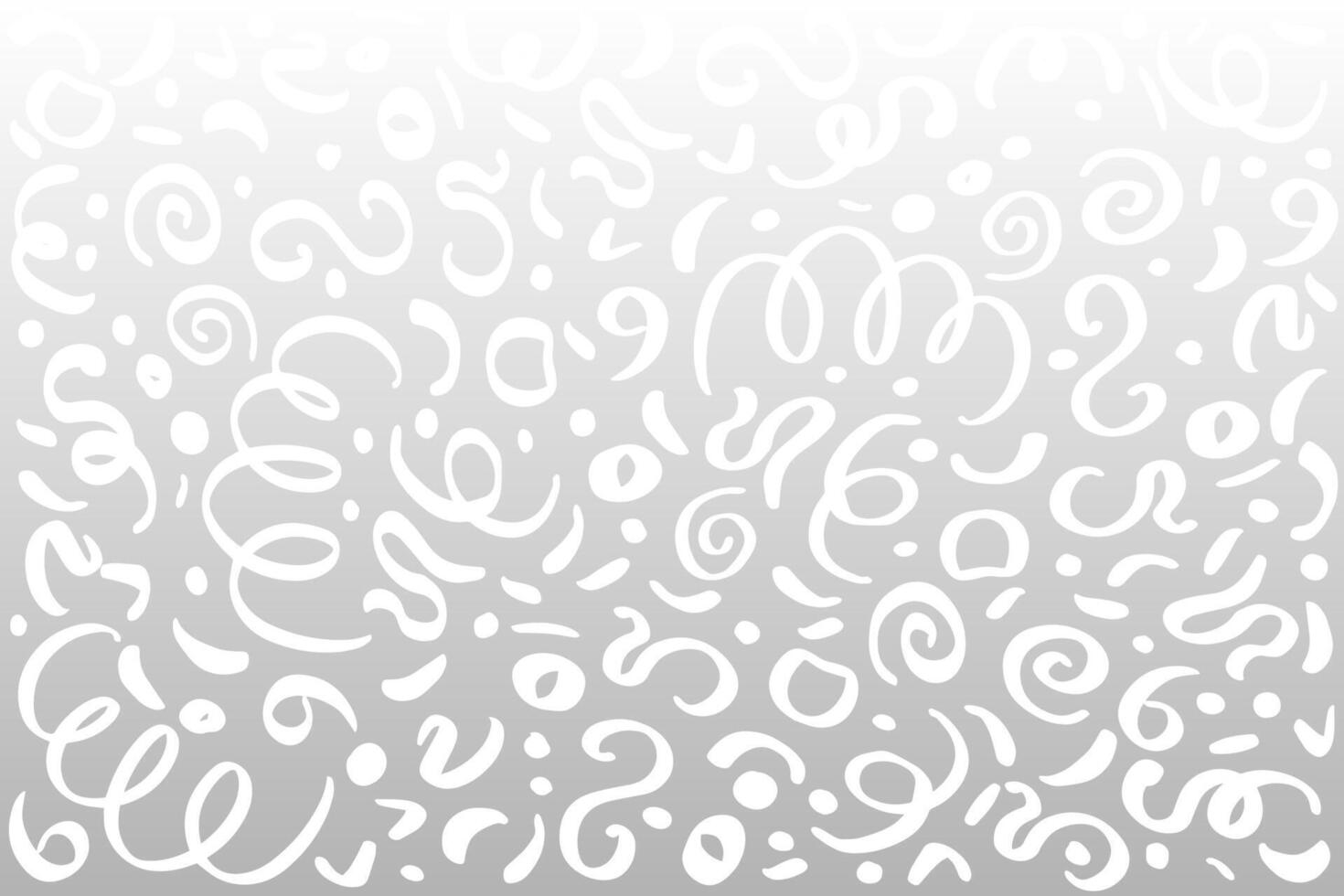 abstract white background filled with swirling and curved shapes, resembling decorative brush strokes. The design is monochromatic and minimalistic, offering a light, airy texture. vector