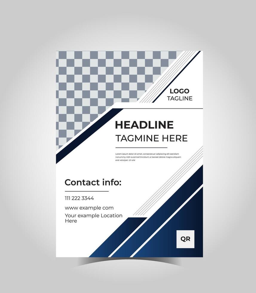 Professional corporate flyer design template ideal for business events and promotions vector