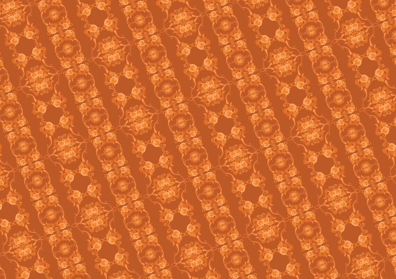 Ornamented Deep Orange Design for a Stunning Background vector