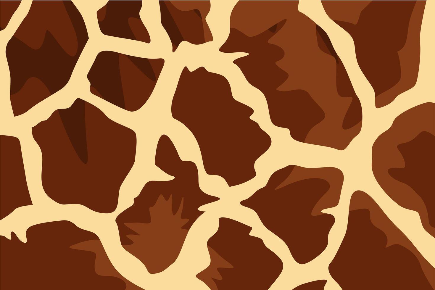 abstract giraffe skin brown design background vector
