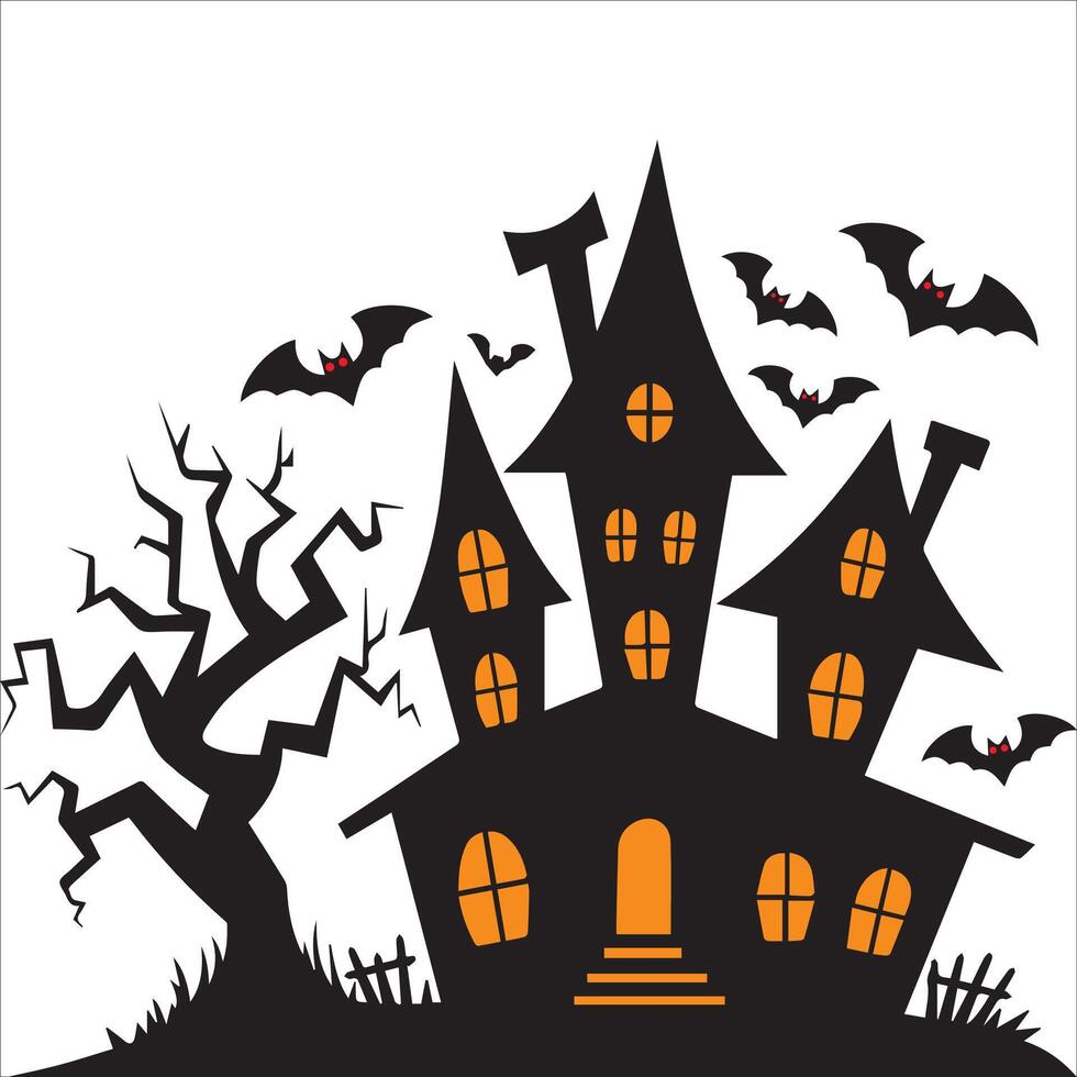 Ghostly Halloween Illustration vector