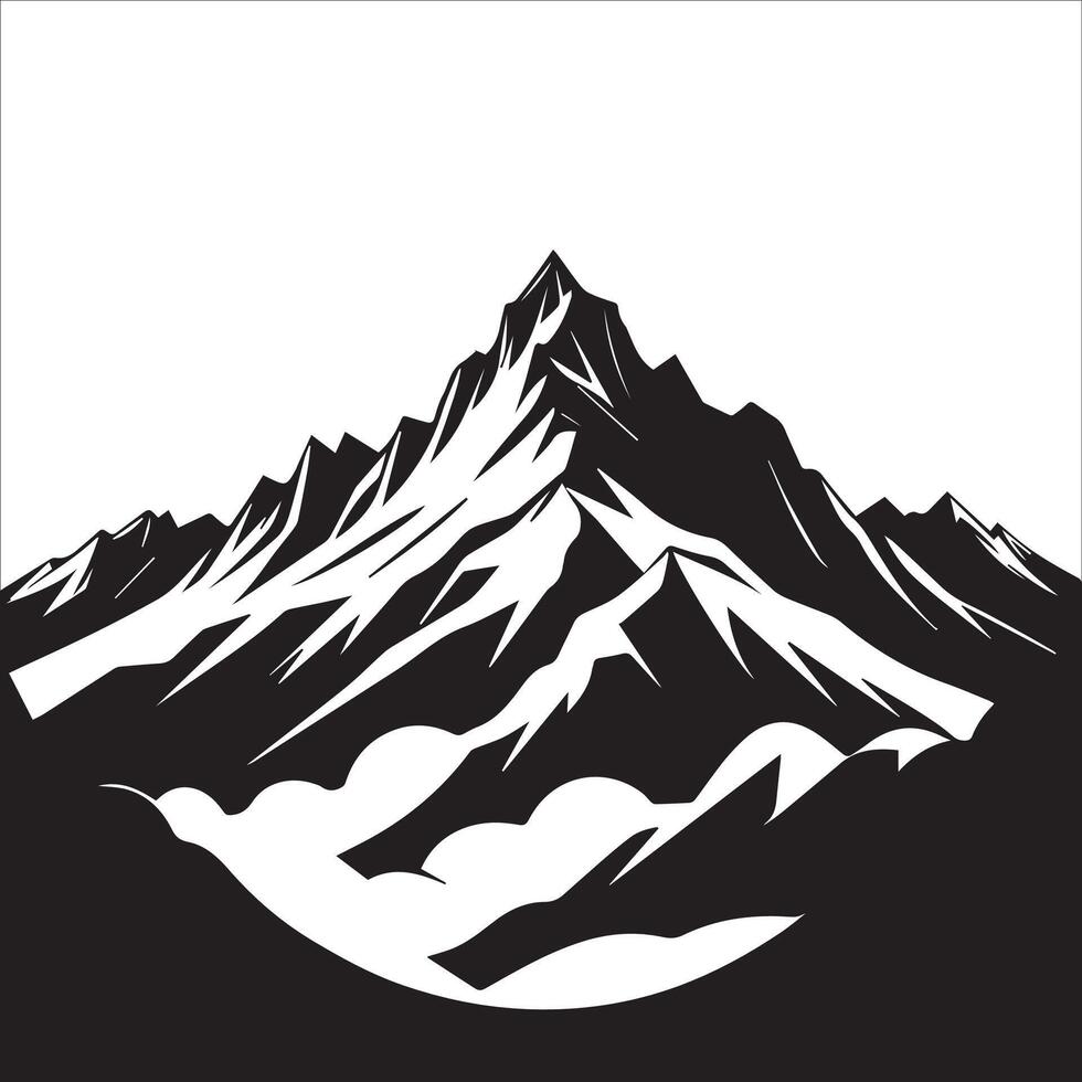 Abstract Mountain Design Illustration vector
