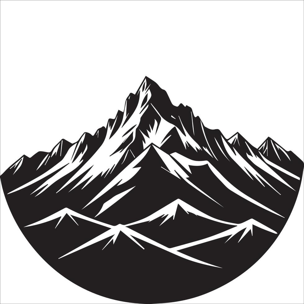 Mountain Landscape Illustration vector