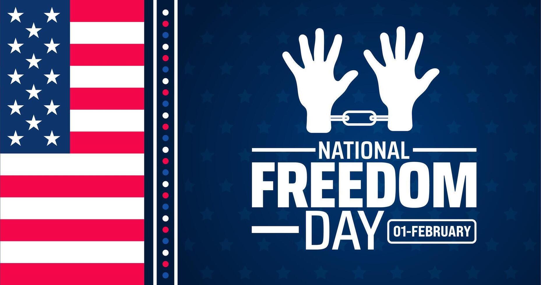 National Freedom Day background banner or poster design vector