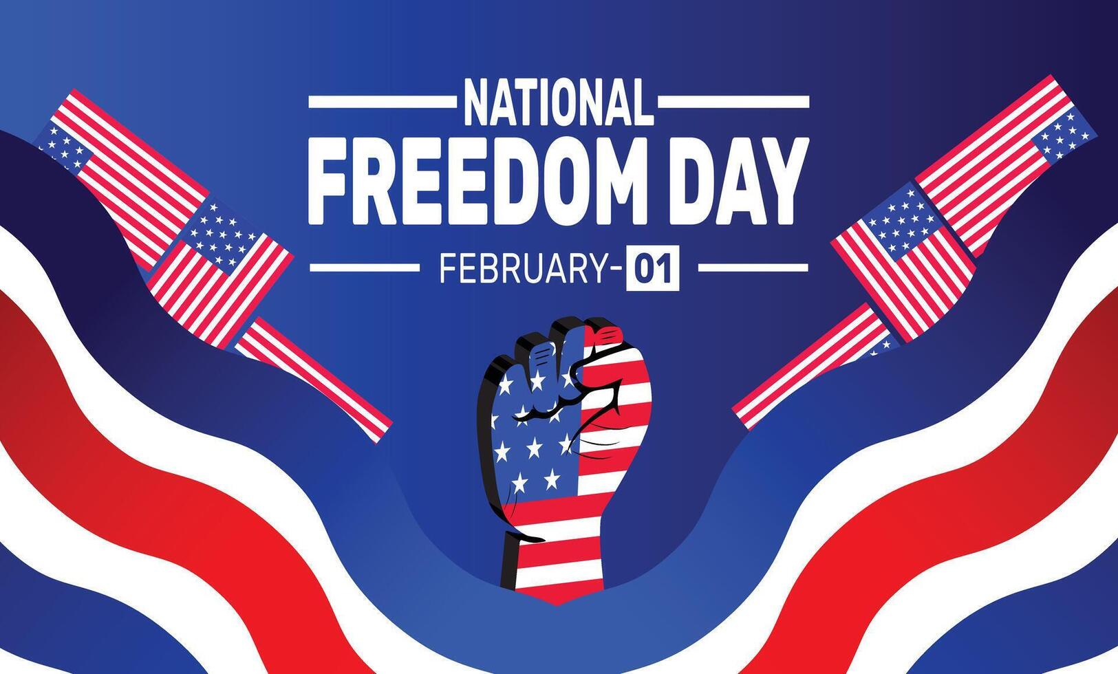 National Freedom Day honors the signing of the resolution that abolished slavery. It is a day to reflect on justice, freedom, and the ongoing fight for equality in society. vector