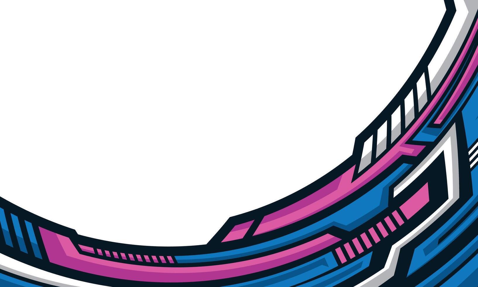 Abstract geometric stripes background for car wrap racing vinyl sticker vector