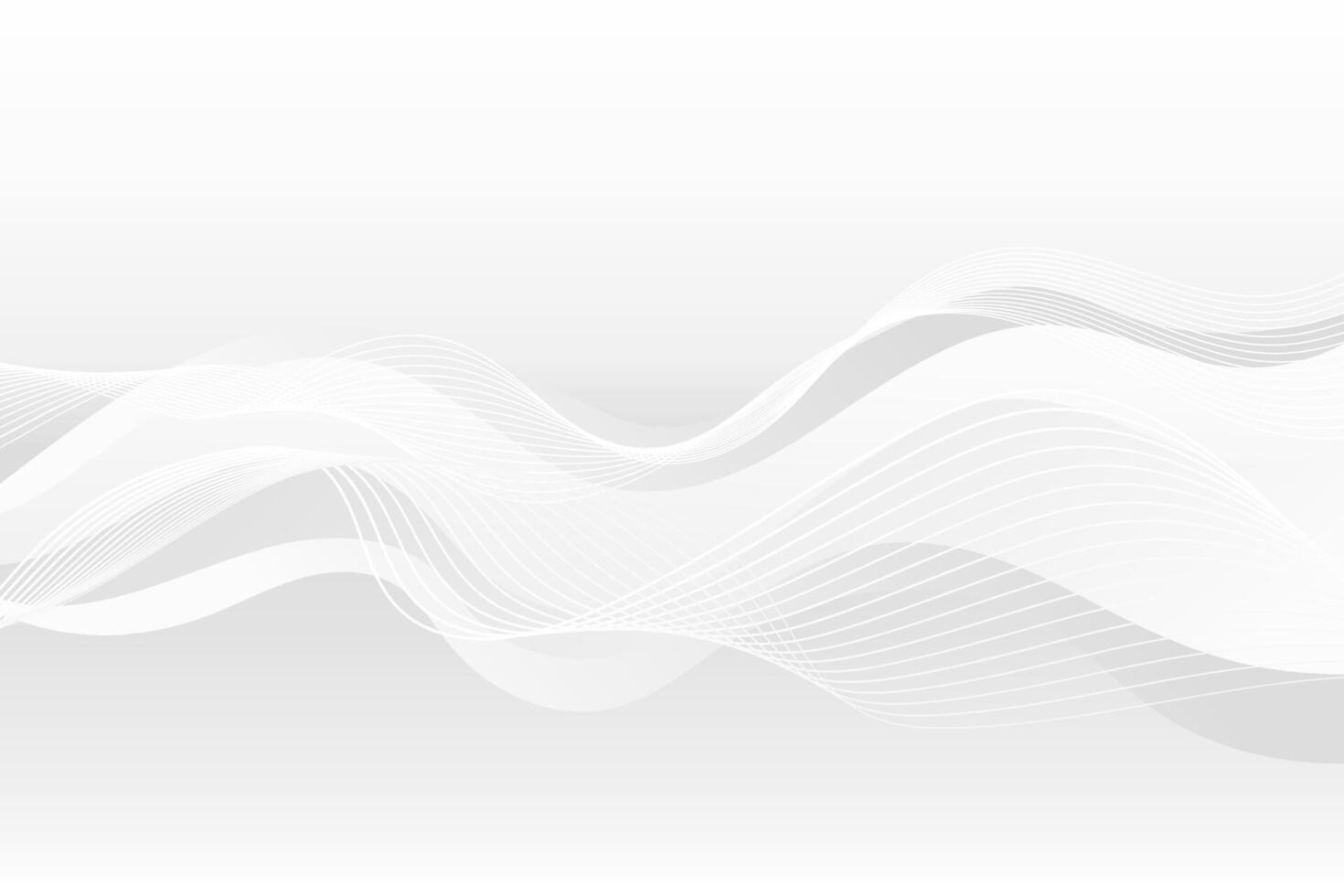 Abstract Background with White Wavy Dynamic Lines. Business white flowing waves and lines backdrop concept for presentations, banner, ads, magazine, cover, luxury designs. vector