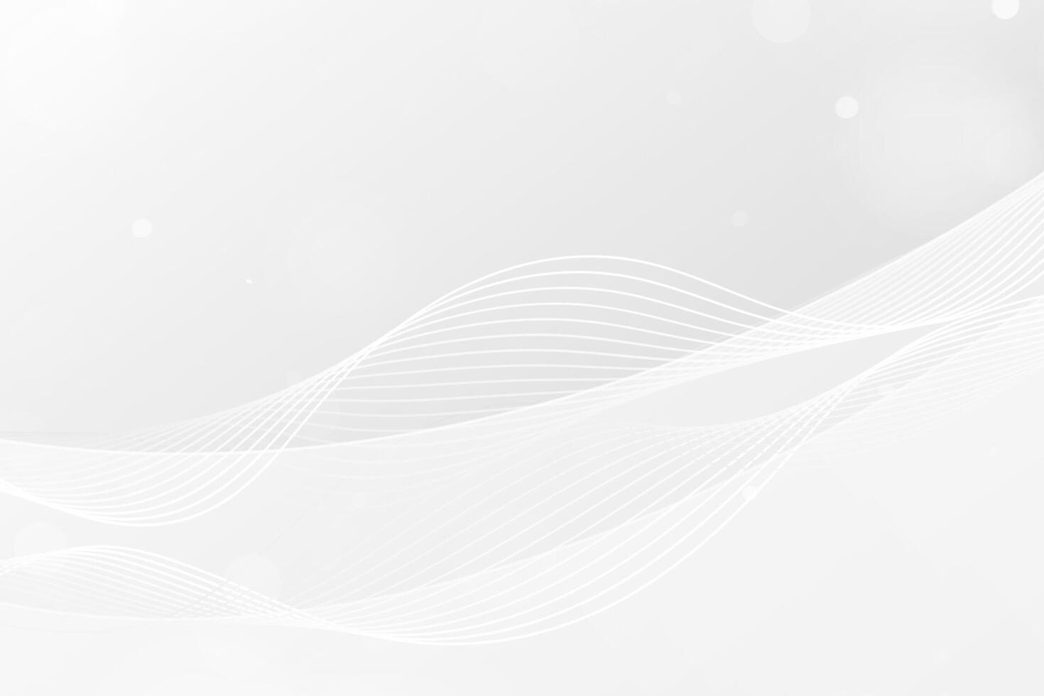 Abstract White Wavy Background. Business white flowing waves and lines backdrop concept for presentations, banner, ads, magazine, cover, luxury designs. vector