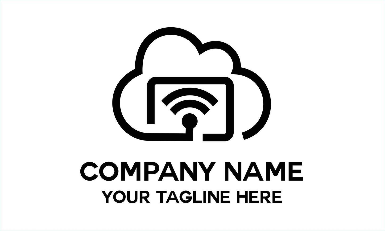 signal icon with cloud vector