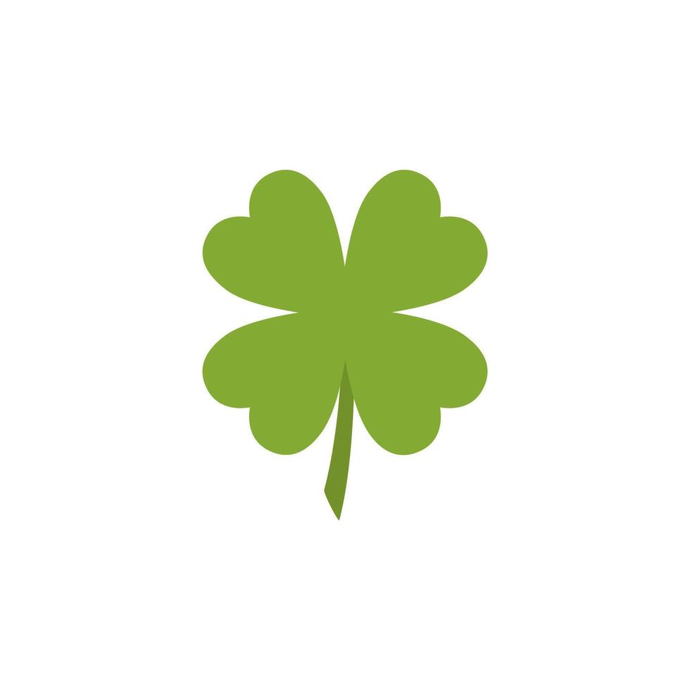 Green clover leaf. vector