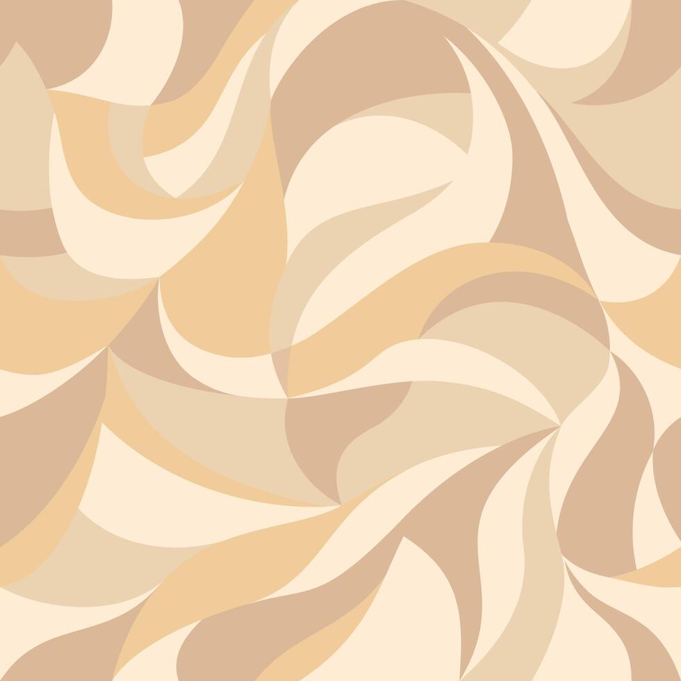 Curly waves tracery, colored curved lines, stylized abstract petals pattern. Seamless background. Texture wallpapers for printing vector