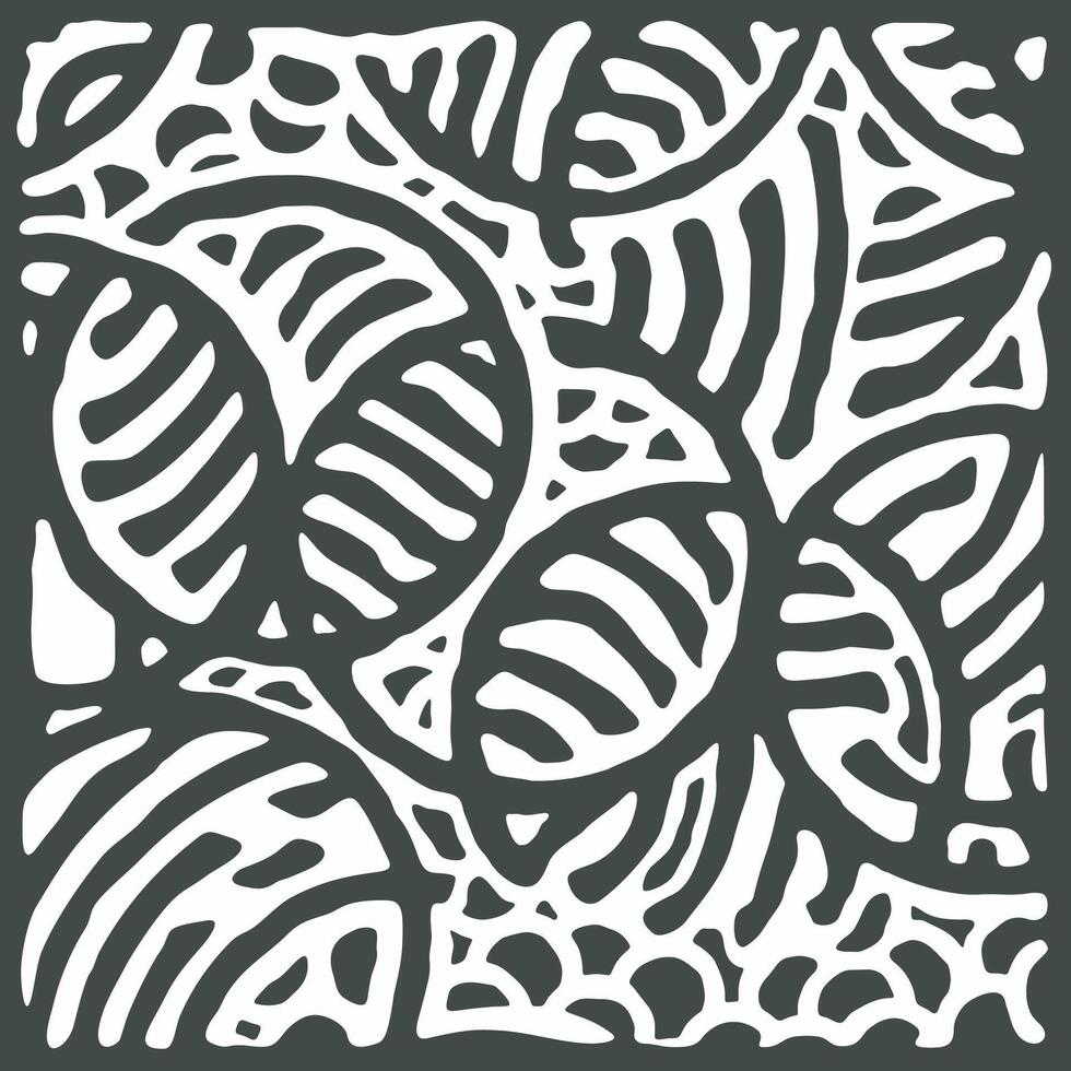Stylish tile for CNC cutting monster in round shapes, tille pattern for 2d stencil. Fashionable ethnic authentic background with circle shapes. Lattice, wall panel vector