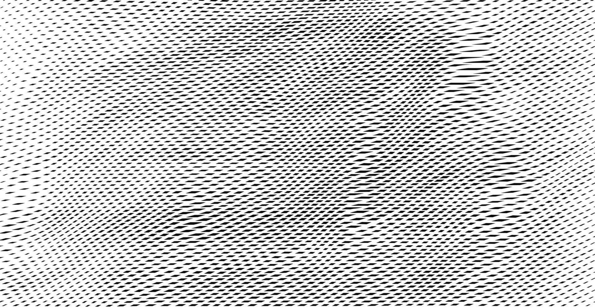 Reticulated texture of lines and moire effect. Linear background with stabilized filling of intersecting white and black lines. Overlay pattern vector