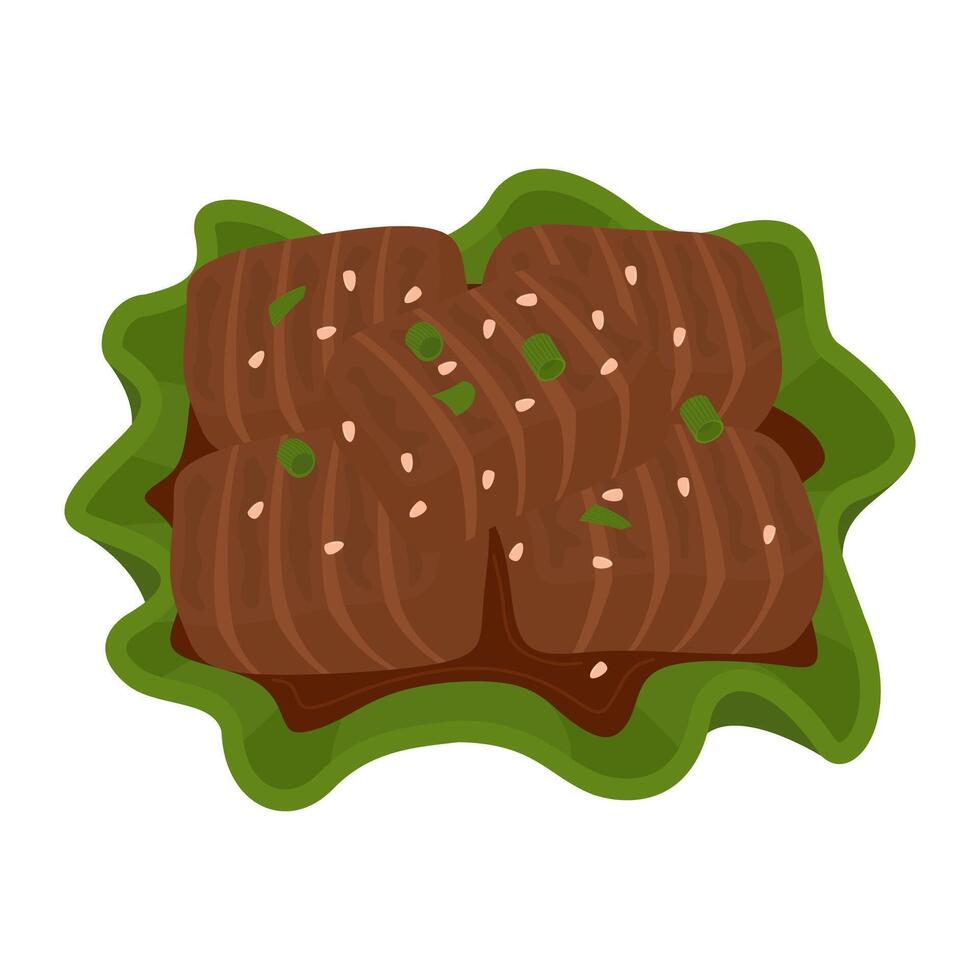 Delicious Samgyeopsal Illustrations in Modern Style vector