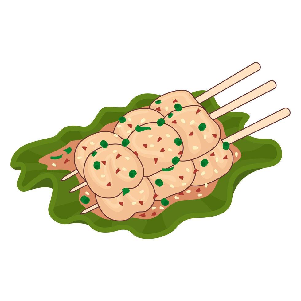 Korean Odeng Illustrations in Modern Style vector